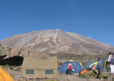 Kilimanjaro - Rongai Route Kibo from 3rd cave