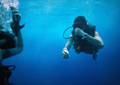 Zaqnzibar Swimming in Deep Blue Waters